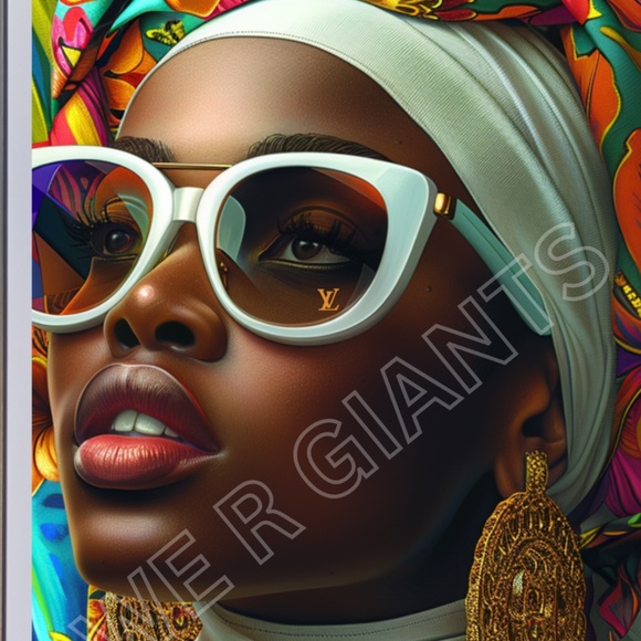 Vuitton African American Woman Ebony Queen Poster 11x17 Louis Vuitton Print - Picture 2 of 2
